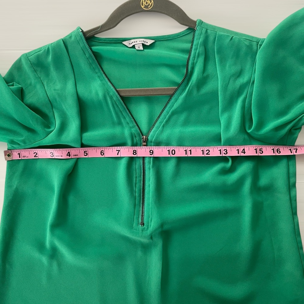 Naked Zebra Green Women's Top/Blouse - Picture 8 of 11
